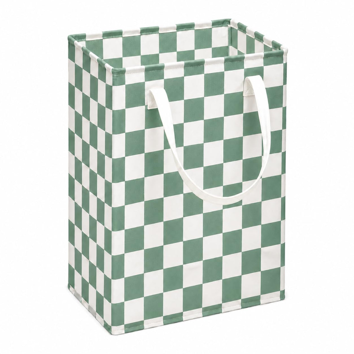 MAIZMZ Checkered Laundry Basket Foldable Kids Hamper Storage Bins Women Waterproof Organizer Toy Box Large Canvas for Home/Dorm/Kitchen/Pet/Office/Closet/Shelf/Living Room Decor Baskets