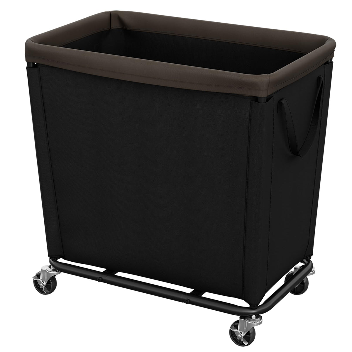 StorageWorks Laundry Hamper with Wheels, 210L Rolling Beige Basket