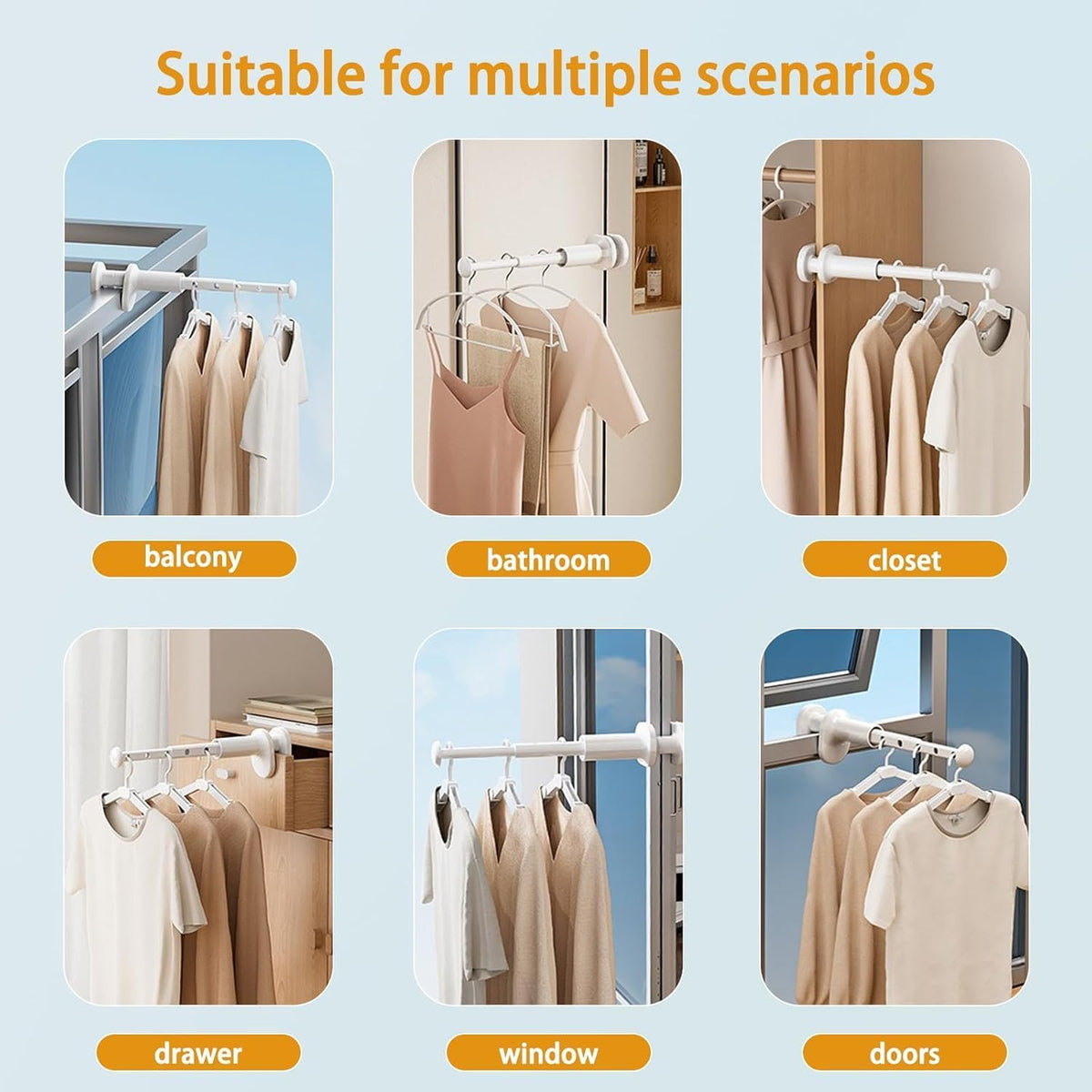 Foldable Travel Clothes Rack, Wall Mounted Laundry Rack Drying Rack for Cruise Camping Drying Clothes, Travel Accessories