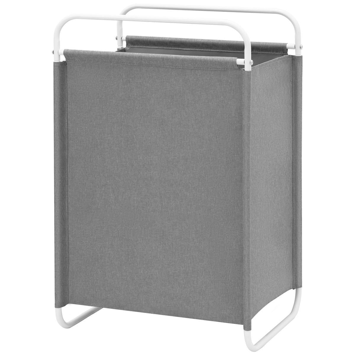 STO STO Laundry Hamper, 75L Laundry Basket with Vinyl Mesh Bag, Lightweight Portable Dirty Clothes Hamper, Laundry Bin with Metal Frame for Laundry Room, Bedroom, Closet and Dorm, Black Mesh