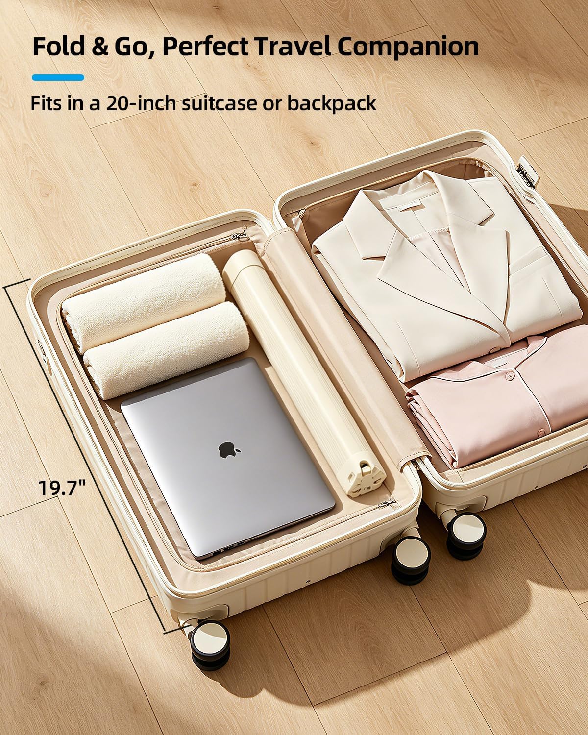 Foldable Tripod Clothes Drying Rack for Balcony, Hotel, Apartment, Bedroom