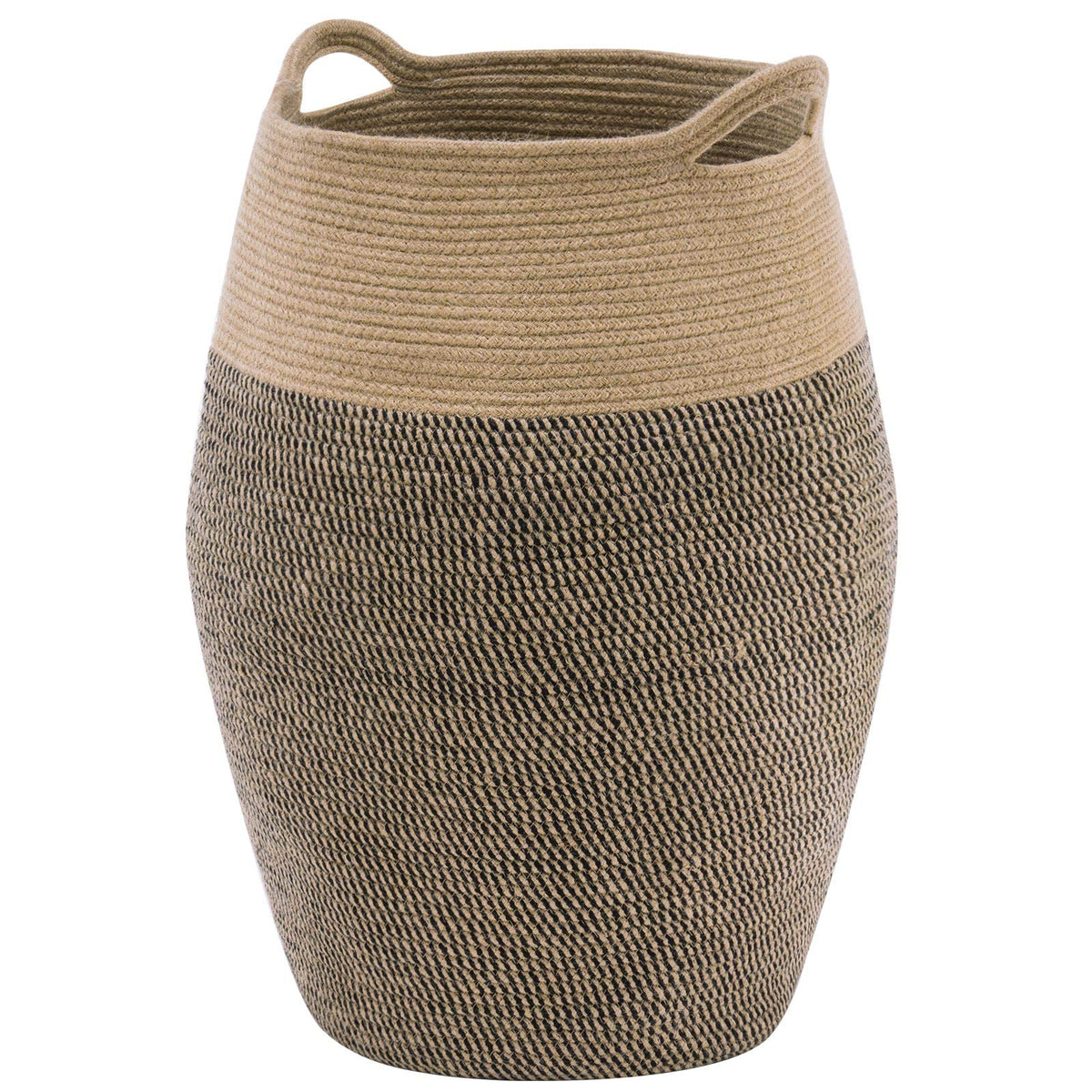 Extra Large Cotton Rope Laundry Hamper Basket, 105L Blanket Basket