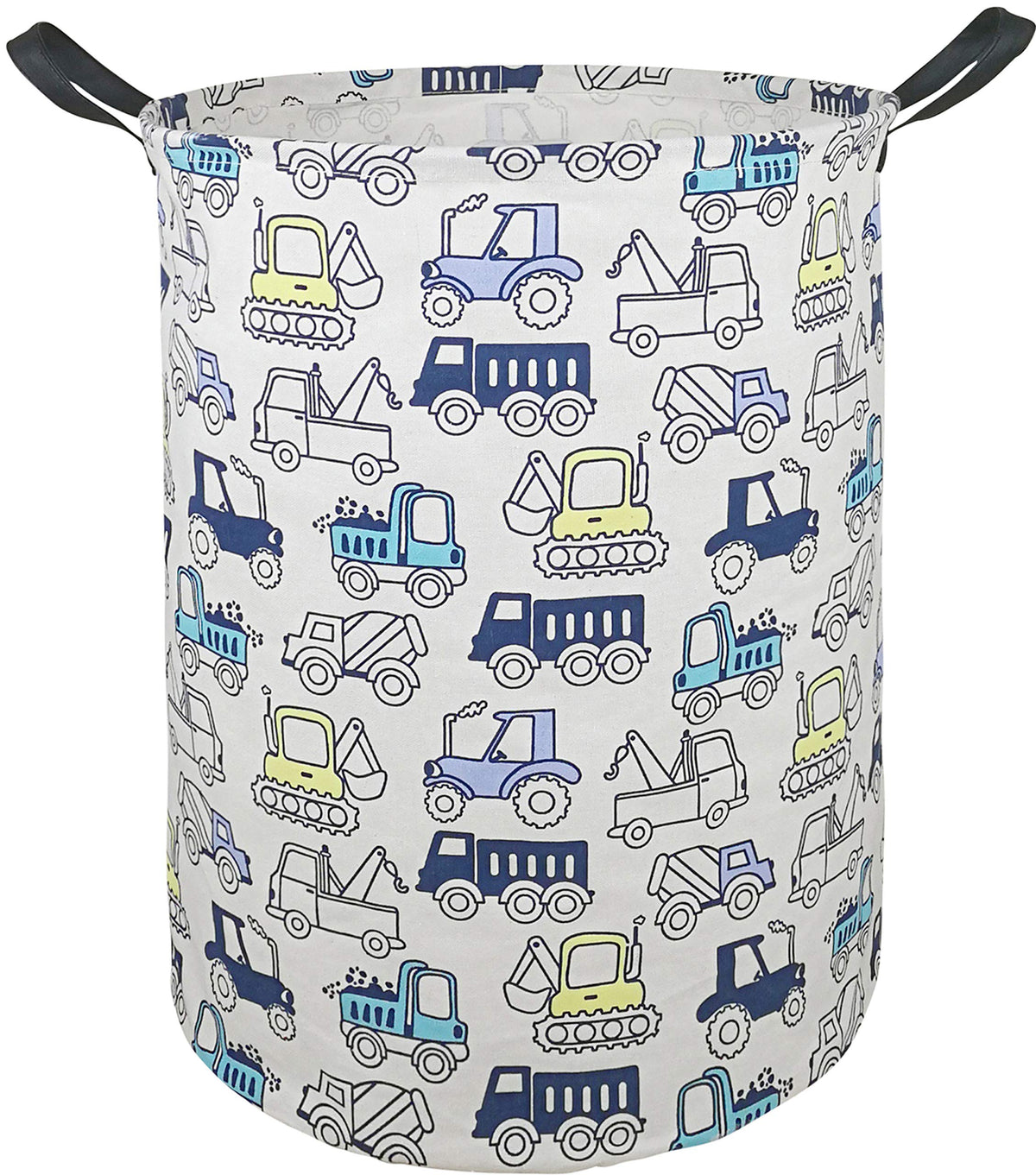 Collapsible Kids Laundry Basket Clothes Hamper, Foldable Storage Organizer Bin, Toy Clothes Storage with Handles for Boys Girls Bedroom, Room Decor Purple Rainbown