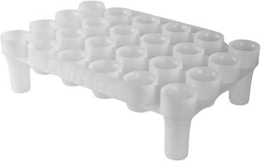 24-Bottle Wine Bottle Drying Rack | Stackable | White - Tray not included