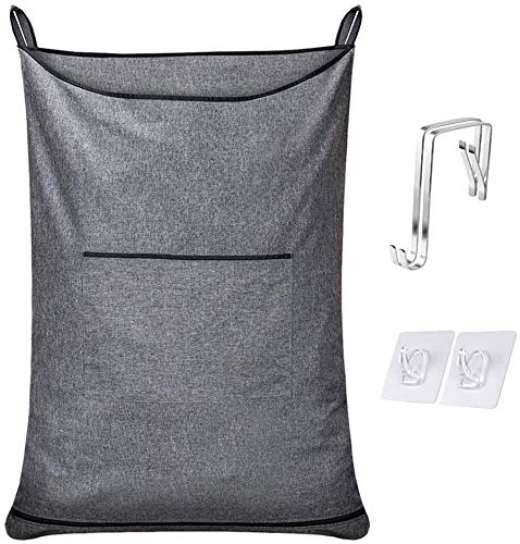 XL Hanging Laundry Hamper,Over the Door Hamper Bag for Bathroom,Dorm, Home.