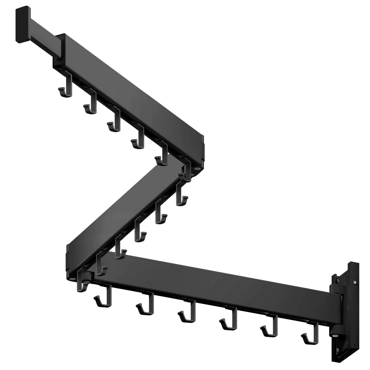 Wall Mounted Drying Rack, Foldable Clothes Drying Rack for Laundry Room