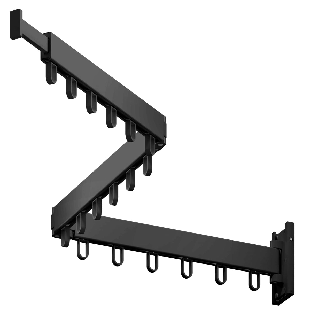 Wall Mounted Drying Rack, Foldable Clothes Drying Rack for Laundry Room