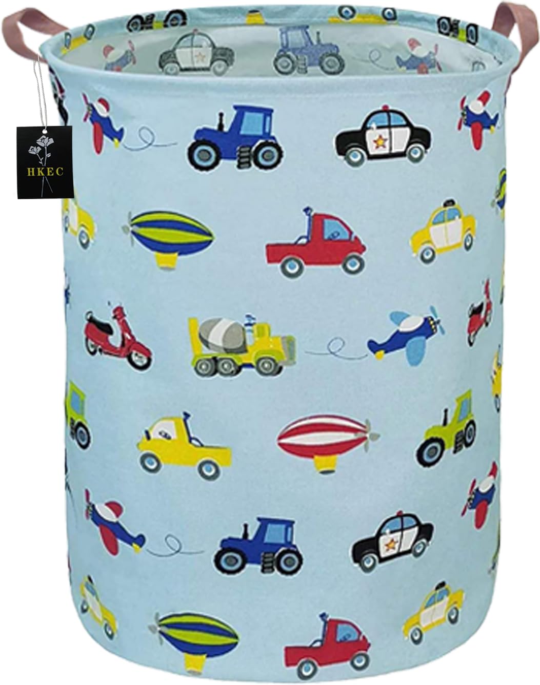 19.7" Laundry Basket,Dirty Clothes Hamper,Waterproof Storage Bin,Room Decor,Gift Baskets(Pink Princess)