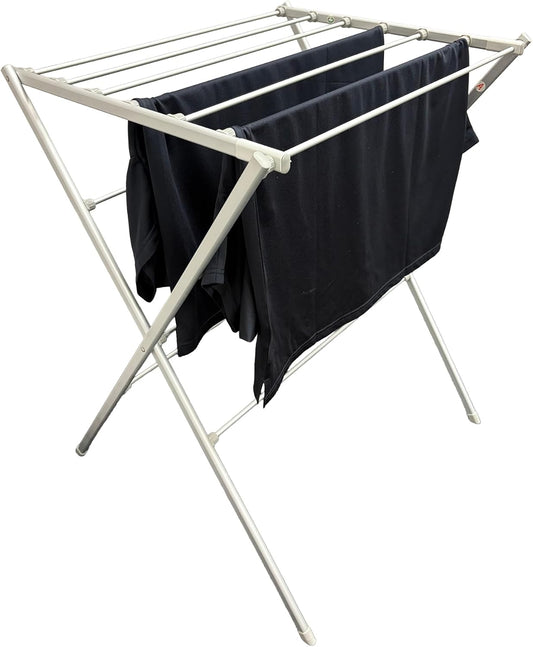 TOTES BABIES - Folding Aluminum Laundry Drying Rack for Clothes & Towels