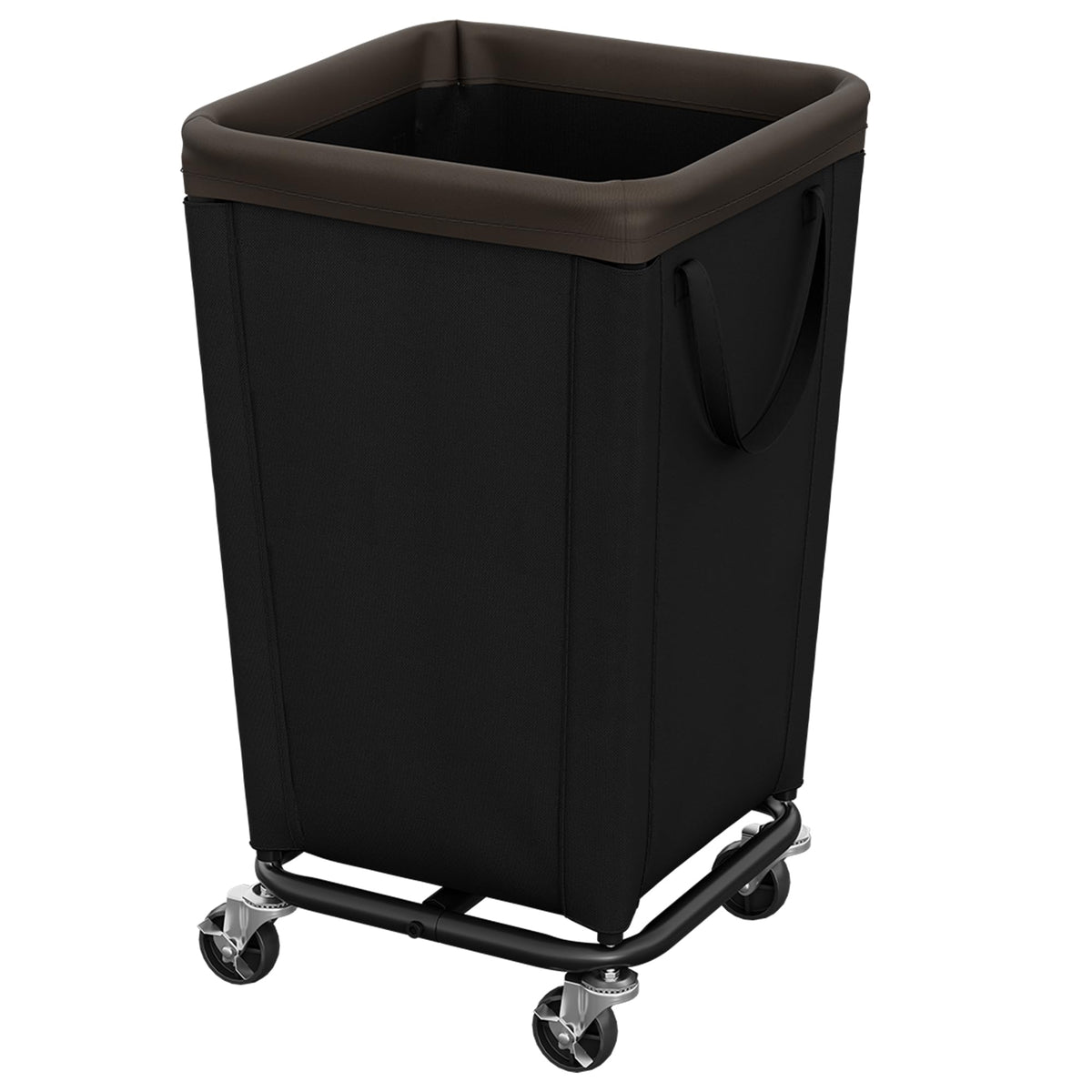 StorageWorks Laundry Hamper with Wheels, 210L Rolling Beige Basket