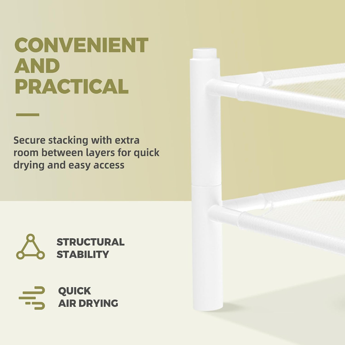 Sweater Drying Rack, 2-Pack Stackable Flat Mesh Clothes Drying Rack