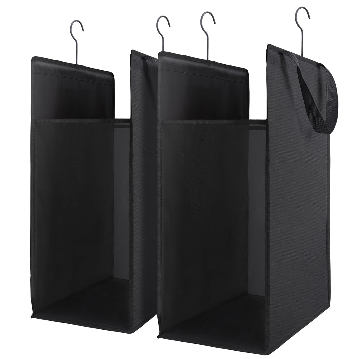 FENTEC Hanging Laundry Hamper，2 Pack Grey Hanging Laundry Basket