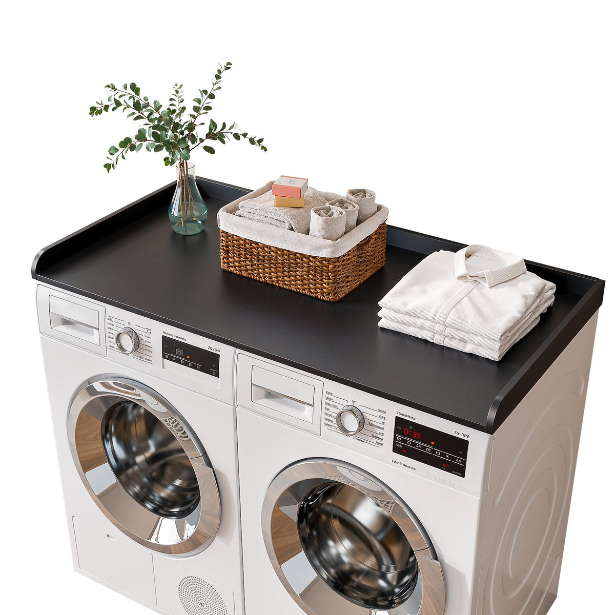 54" Width Washer Dryer Countertop for Depth Laundry Room Organization