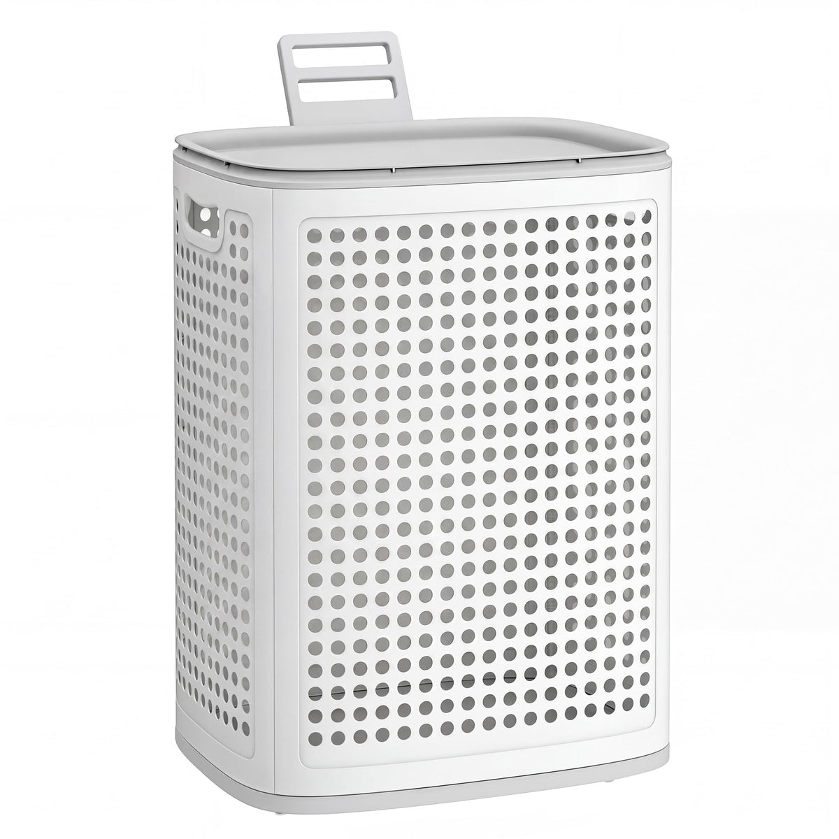 SONGMICS Laundry Hamper with Wheels, 75 L Laundry Basket with Lid
