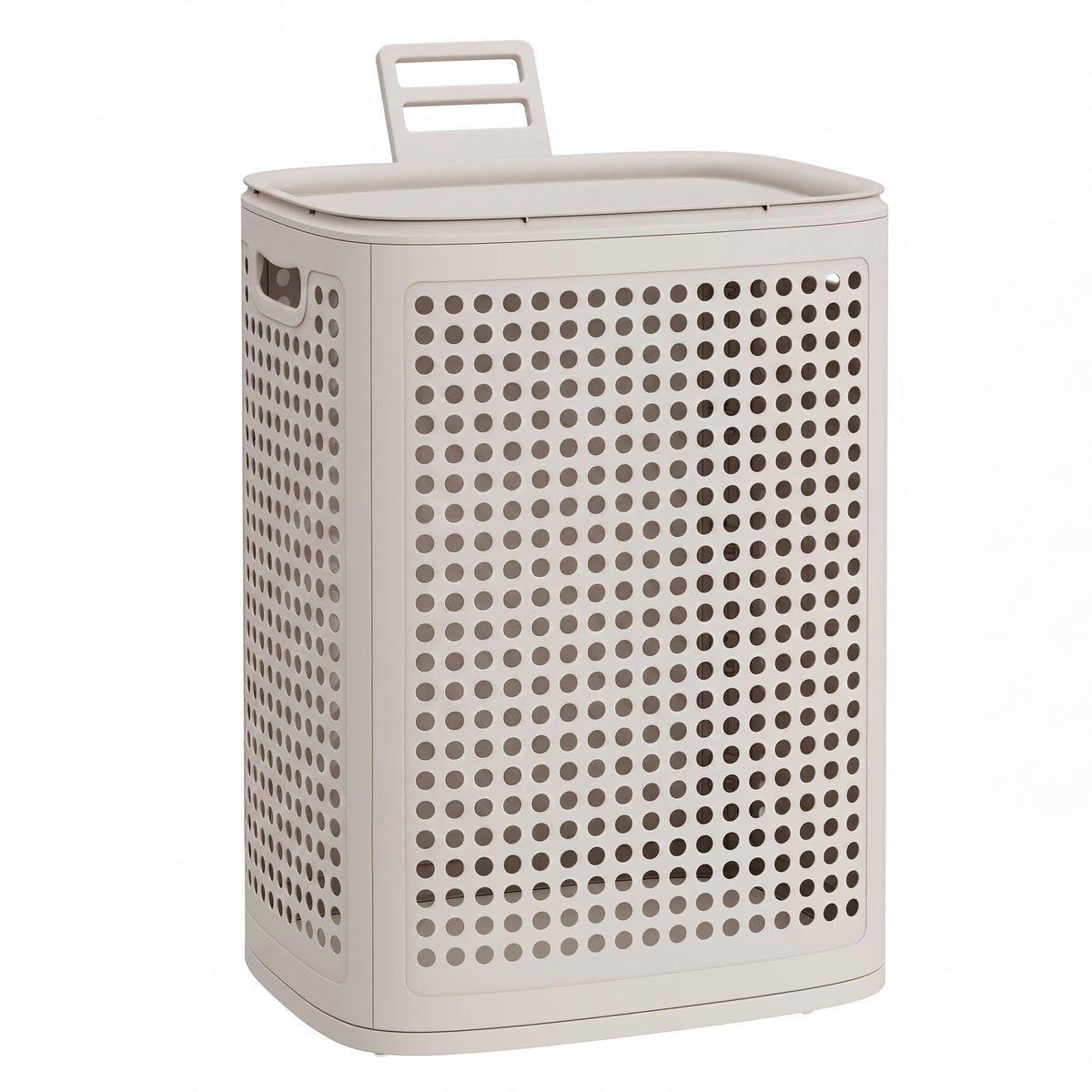 SONGMICS Laundry Hamper with Wheels, 75 L Laundry Basket with Lid