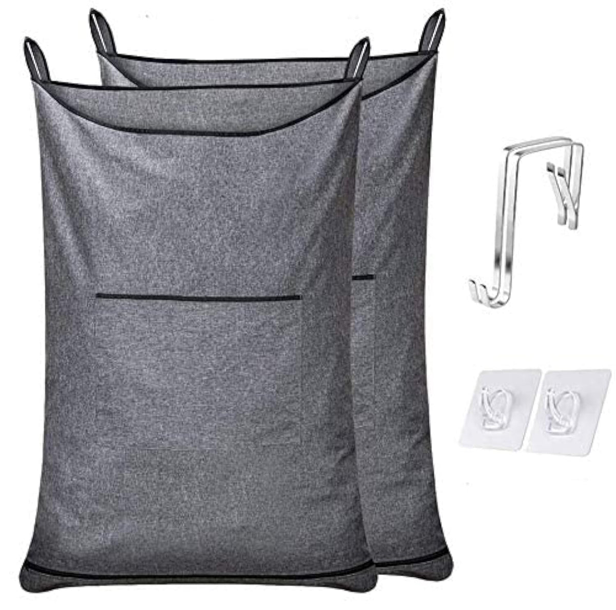 XL Hanging Laundry Hamper,Over the Door Hamper Bag for Bathroom,Dorm, Home.