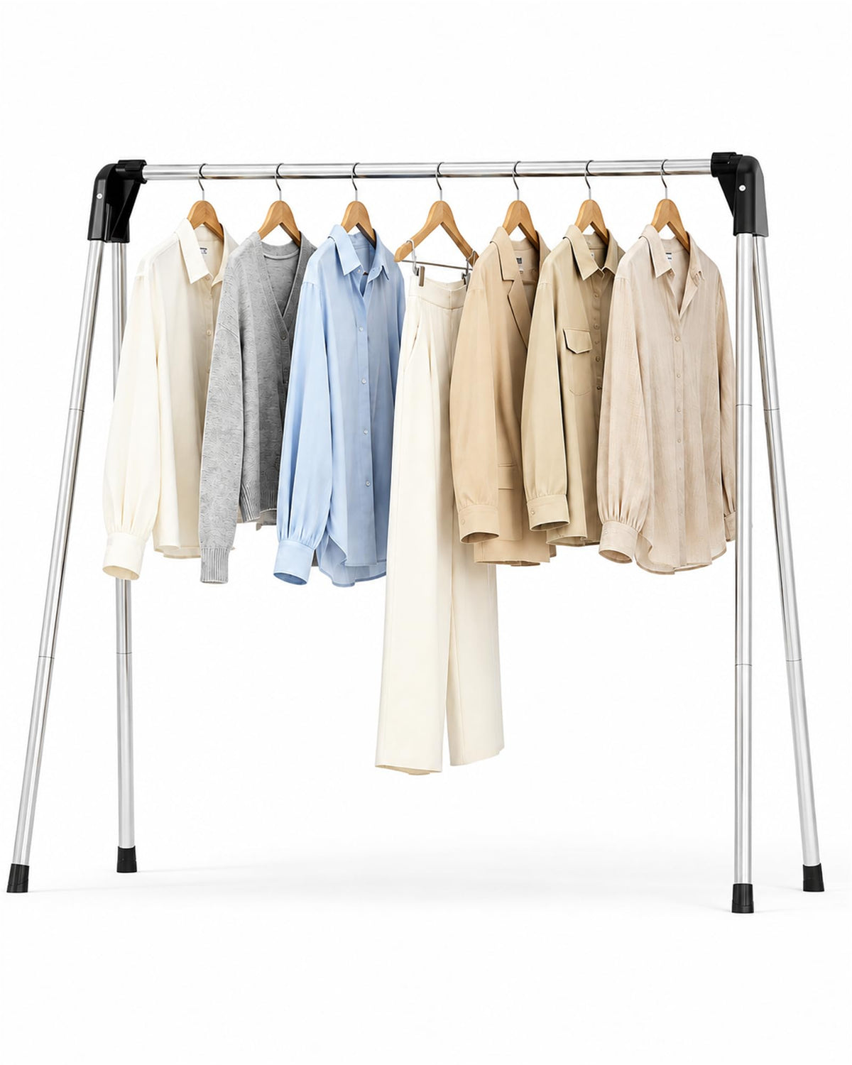 TOOLF 55 Inch Stainless Steel Collapsible Clothes Drying Rack