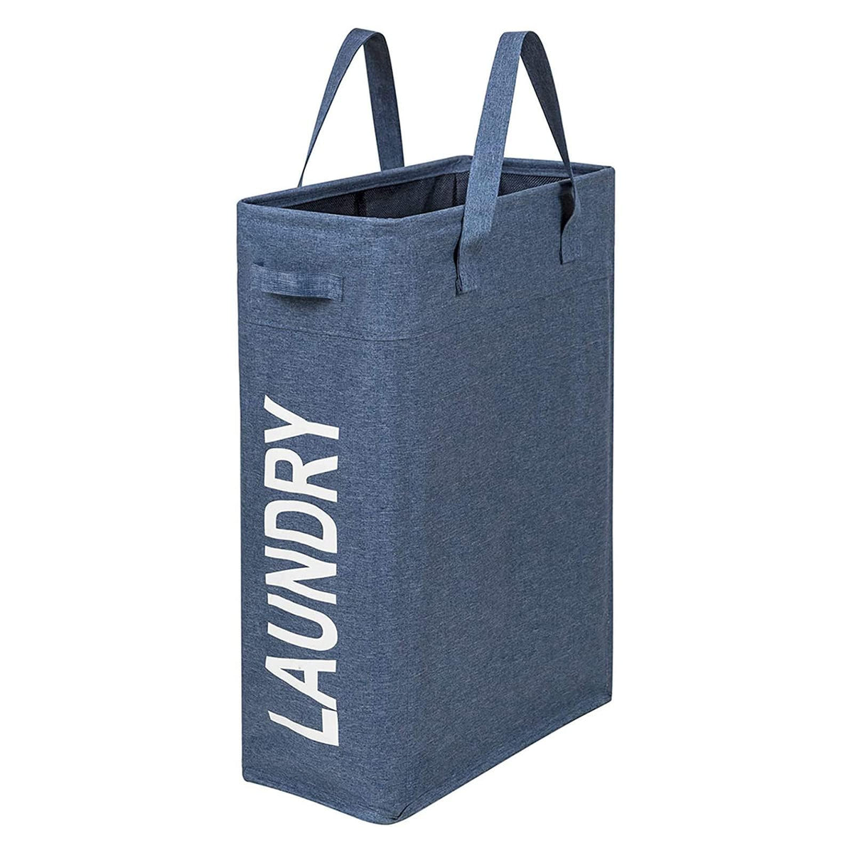 Narrow Laundry Hamper, Skinny Laundry Basket, 45L Beige, 21"