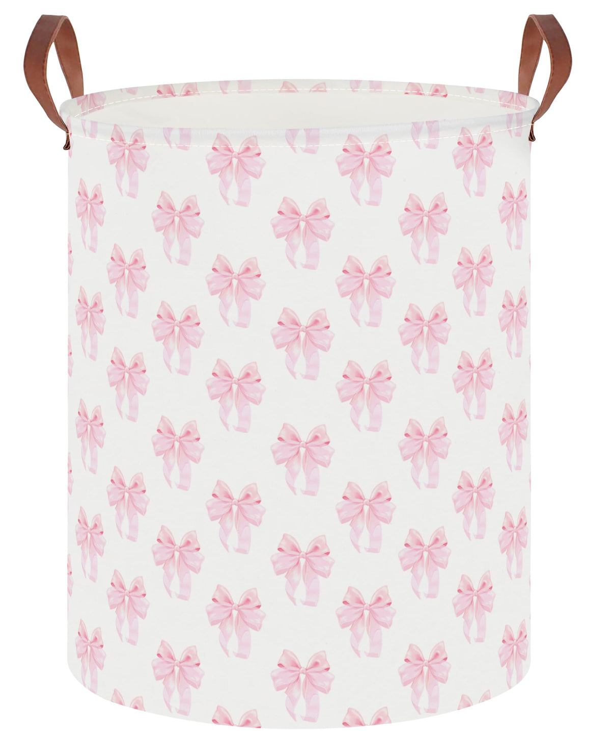 19.7" Laundry Basket,Dirty Clothes Hamper,Waterproof Storage Bin,Room Decor,Gift Baskets(Pink Princess)