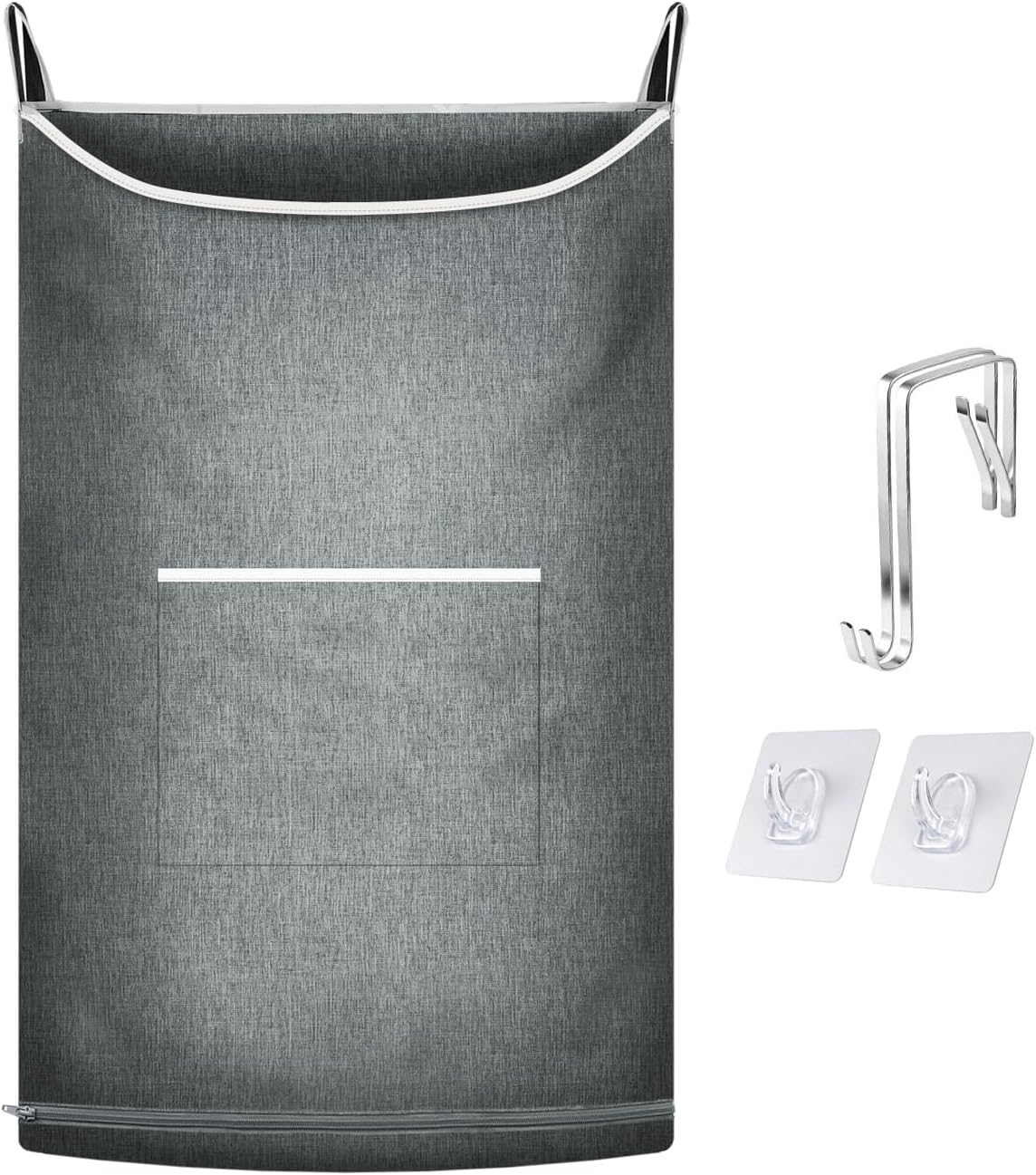 XL Hanging Laundry Hamper,Over the Door Hamper Bag for Bathroom,Dorm, Home.