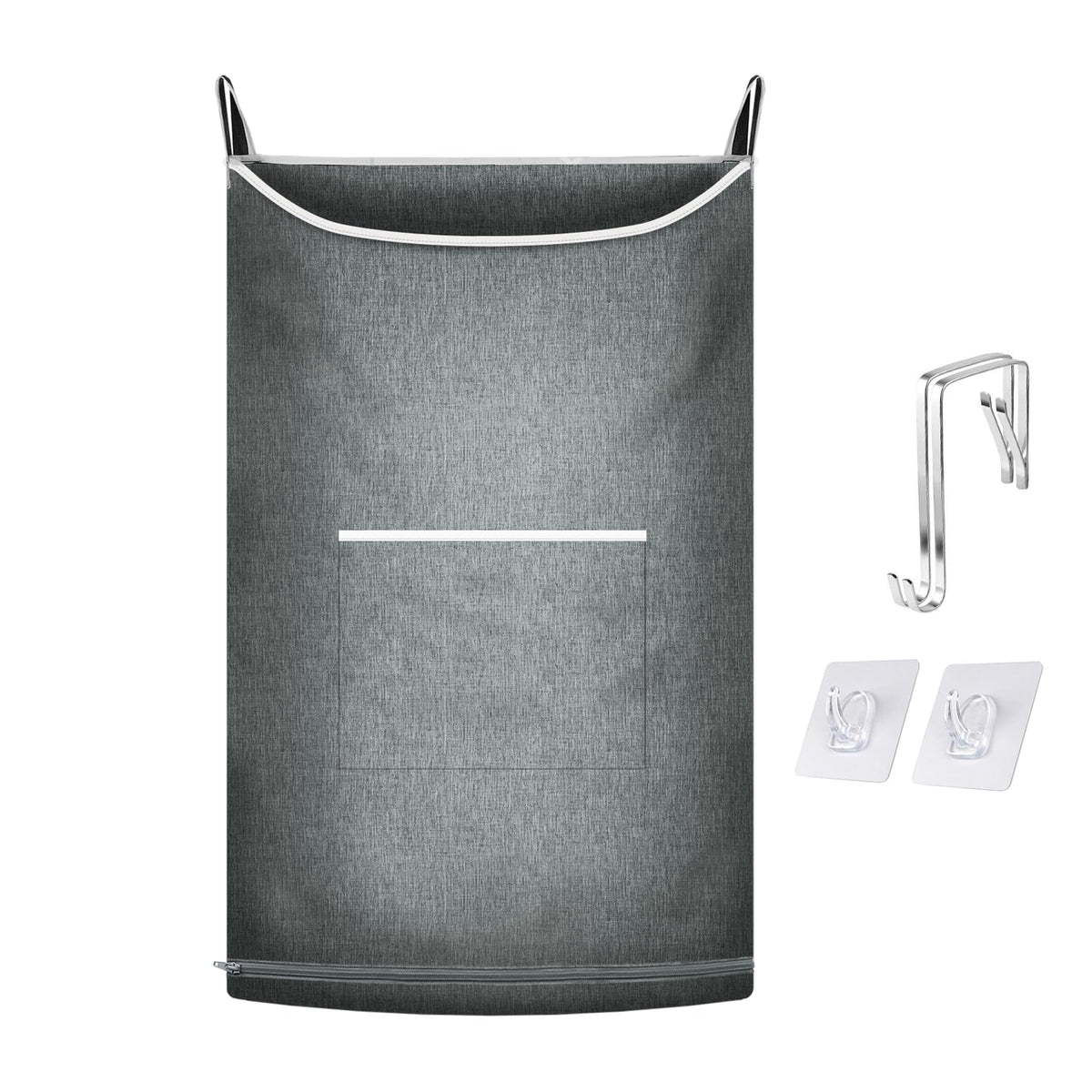 XL Hanging Laundry Hamper,Over the Door Hamper Bag for Bathroom,Dorm, Home.