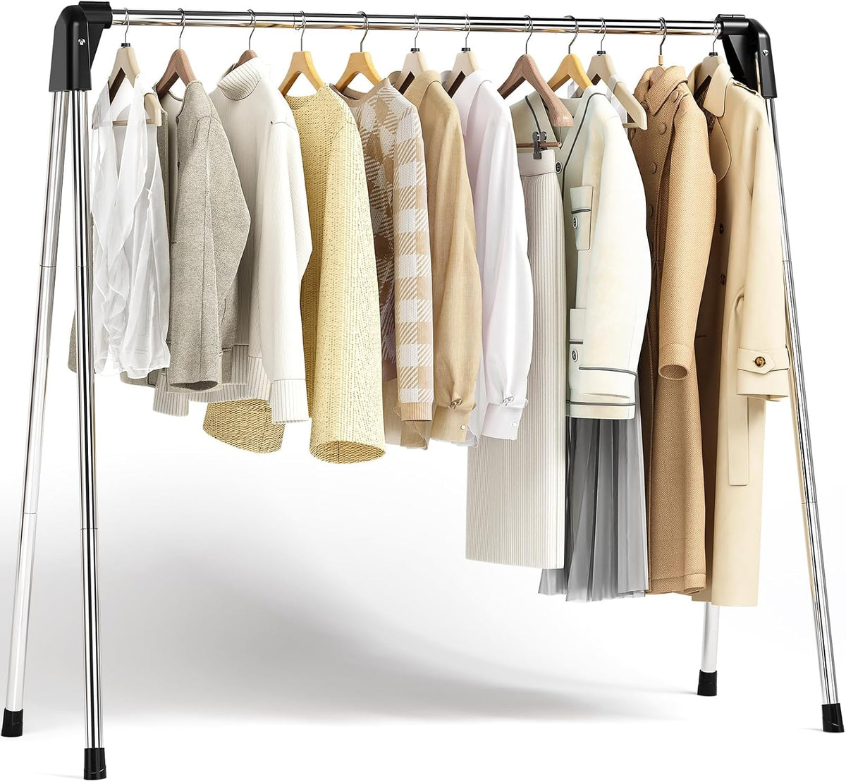 APEXCHASER Upgraded 55" L Stainless Steel Clothes Drying Rack