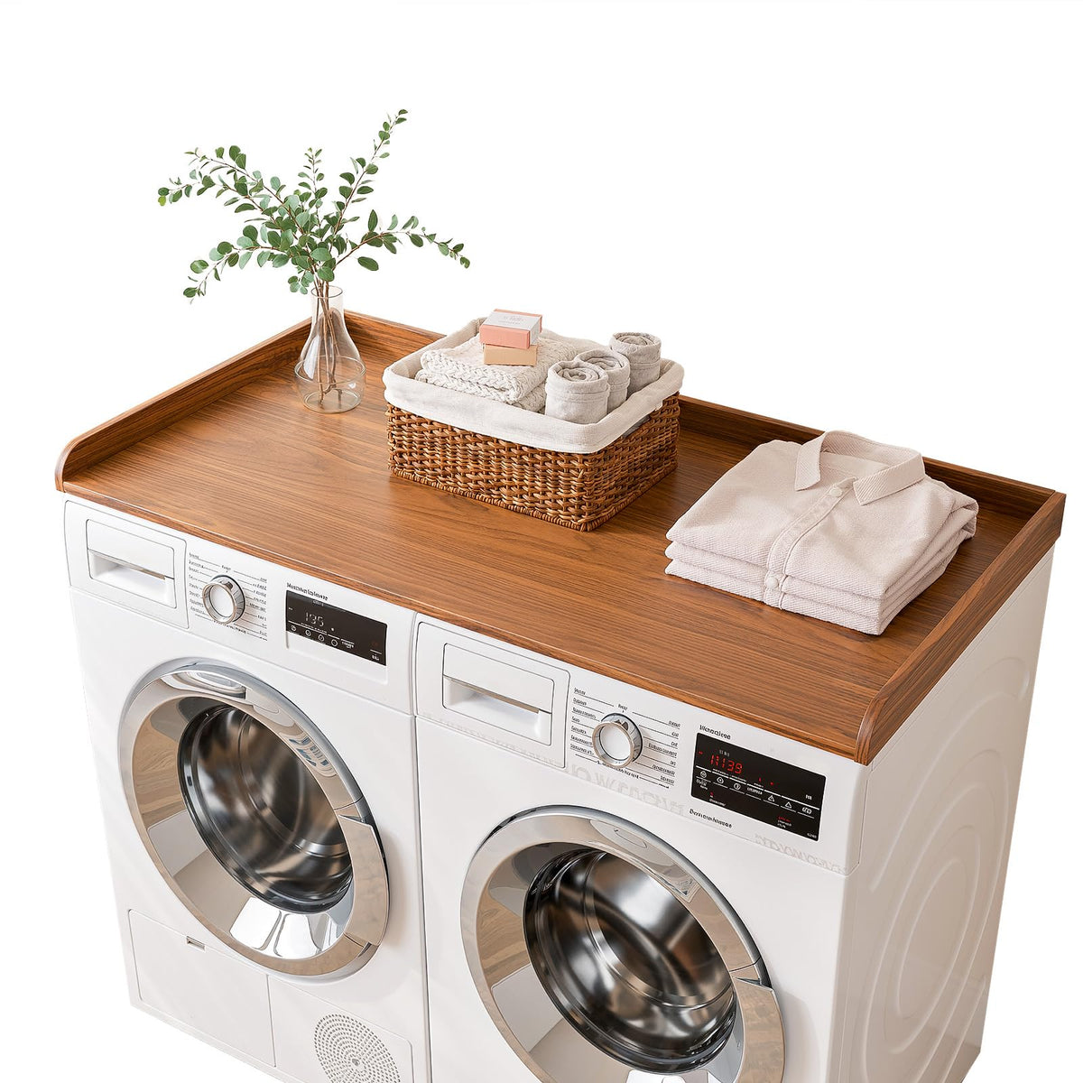 54" Width Washer Dryer Countertop for Depth Laundry Room Organization