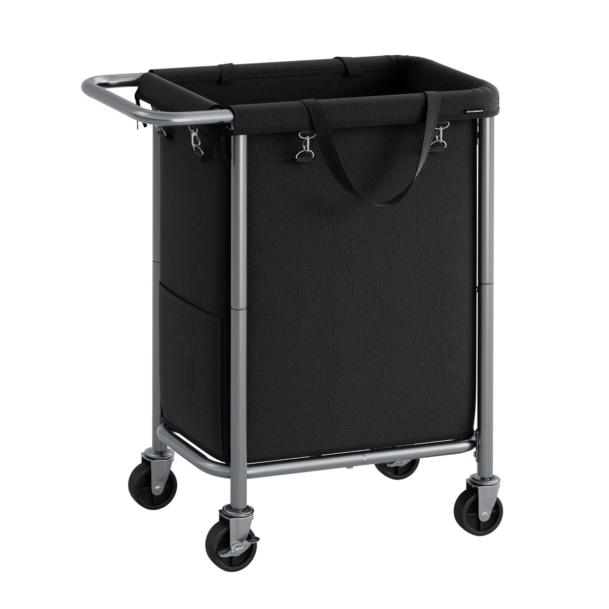 SONGMICS Laundry Basket with Wheels, 2-Section, 37.0 Gallons (140 L)