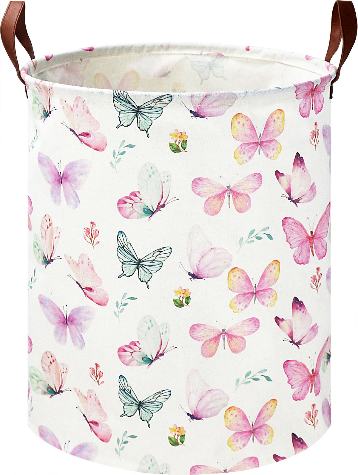 19.7" Laundry Basket,Dirty Clothes Hamper,Waterproof Storage Bin,Room Decor,Gift Baskets(Pink Princess)