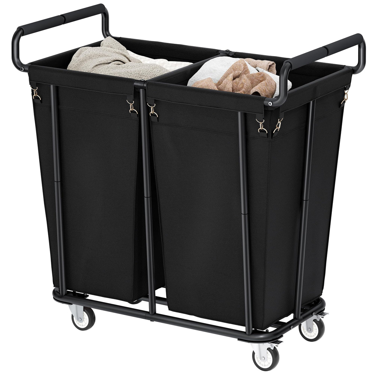 Gewudraw Extra Large Laundry Hamper with Wheels, Heavy Duty Hamper, 360L