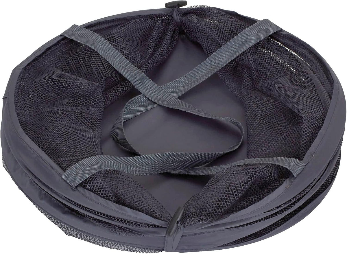 Household Essentials 2027-1 Pop-Up Collapsible Mesh Laundry Hamper | Charcoal
