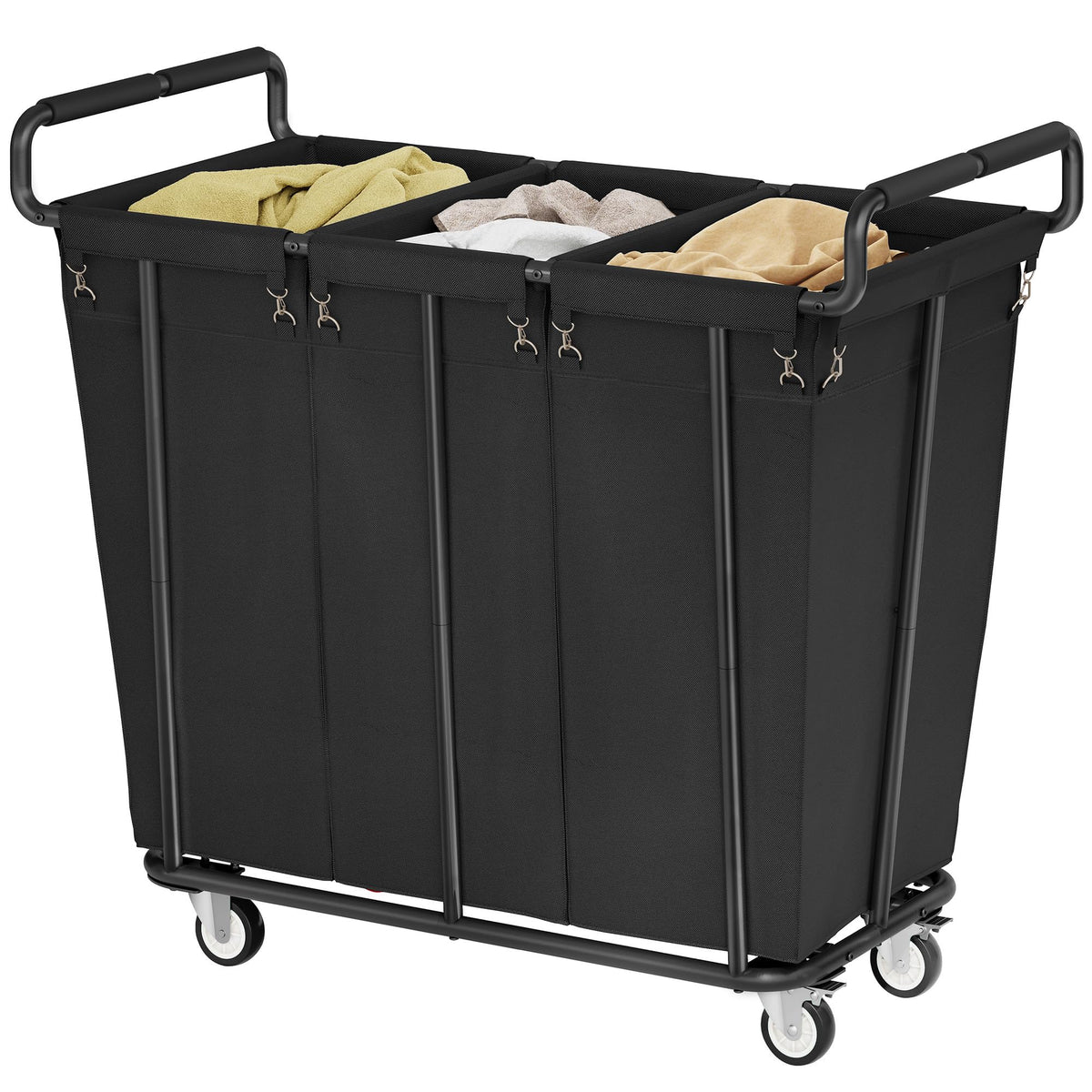 Gewudraw Extra Large Laundry Hamper with Wheels, Heavy Duty Hamper, 360L