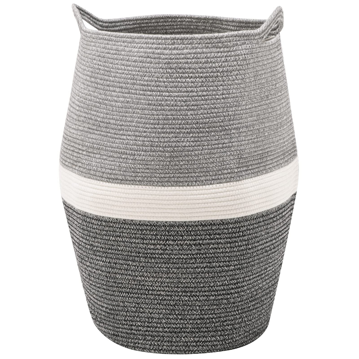 Extra Large Cotton Rope Laundry Hamper Basket, 105L Blanket Basket