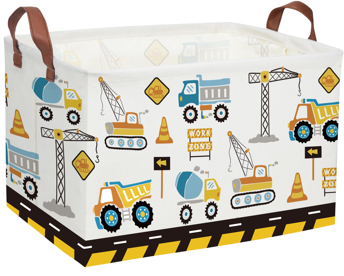 Rectangle Cow Basket Cow Print Storage Bins Cute Canvas Organizer Bin for Bedroom Decor Books, Clothes Shelves Gift Basket(Cow print)