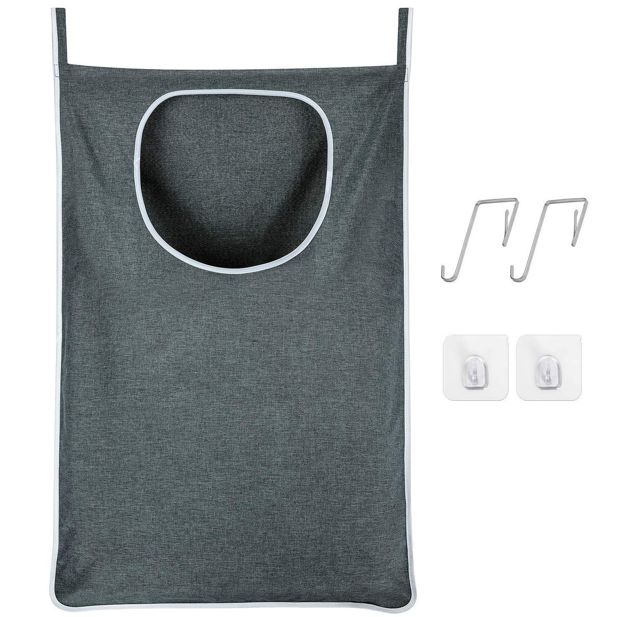 XL Hanging Laundry Hamper,Over the Door Hamper Bag for Bathroom,Dorm, Home.
